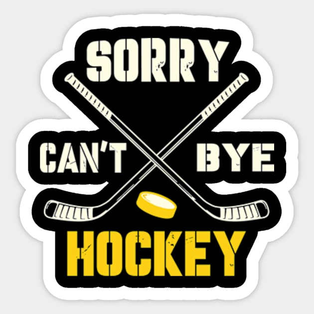 Sorry Cant Hockey Bye Sticker by David Brown